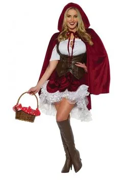 Underwraps Women's Deluxe Sexy Red Riding Hood Costume