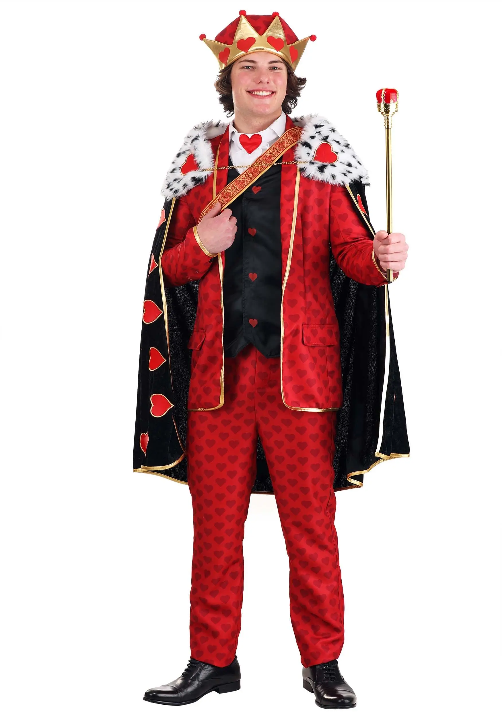 Fun Costumes Premium King Of Hearts Costume For Adults