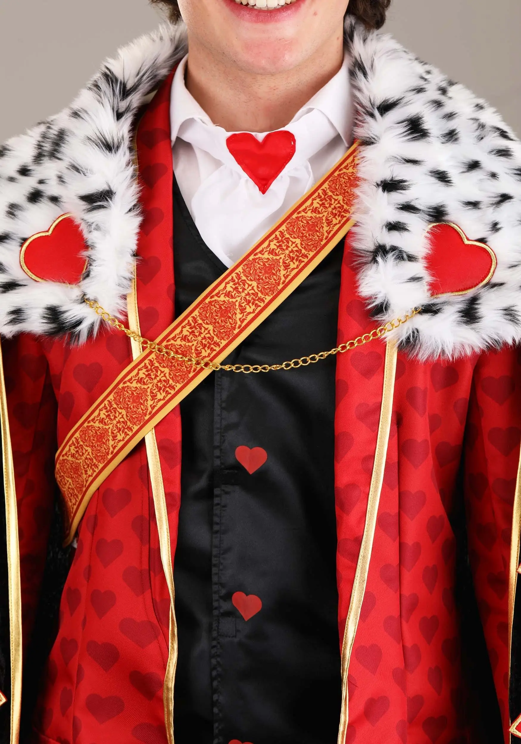 Fun Costumes Premium King Of Hearts Costume For Adults - Image 4