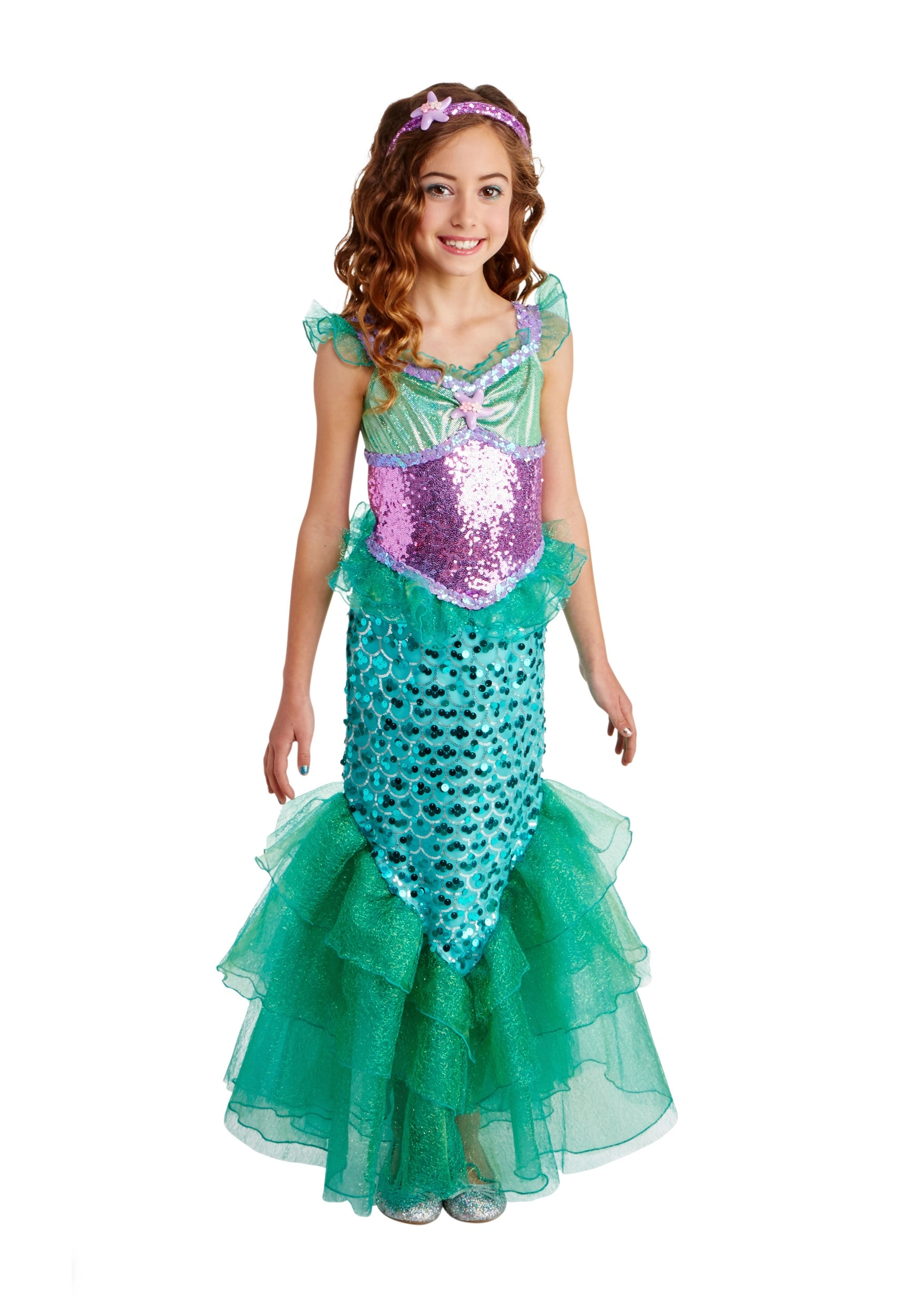 LF Products Pte. Ltd. Blue Seas Mermaid Deluxe Girls Costume.