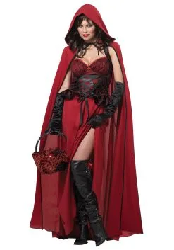 California Costume Collection Dark Sexy Red Riding Hood Costume For Women