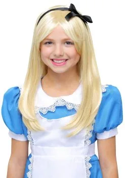 Partytime Costume & Lingerie (Yiwu) Factory Kids Deluxe Alice Wig