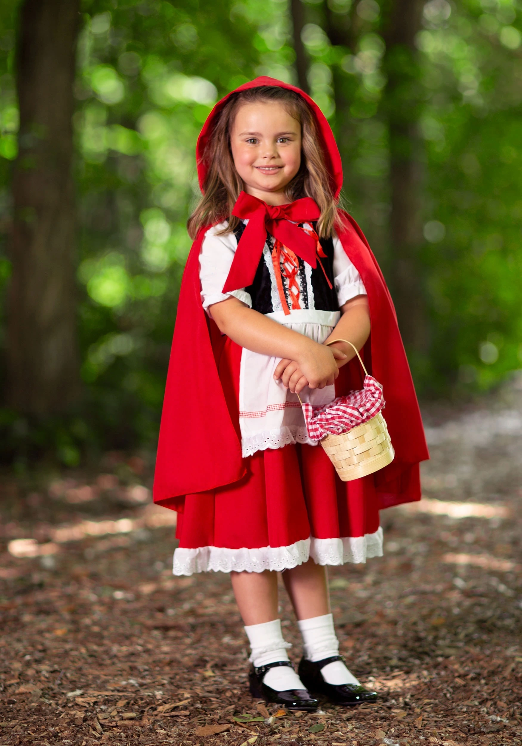 Fun Costumes Girls Deluxe Little Red Riding Hood Costume - Image 8