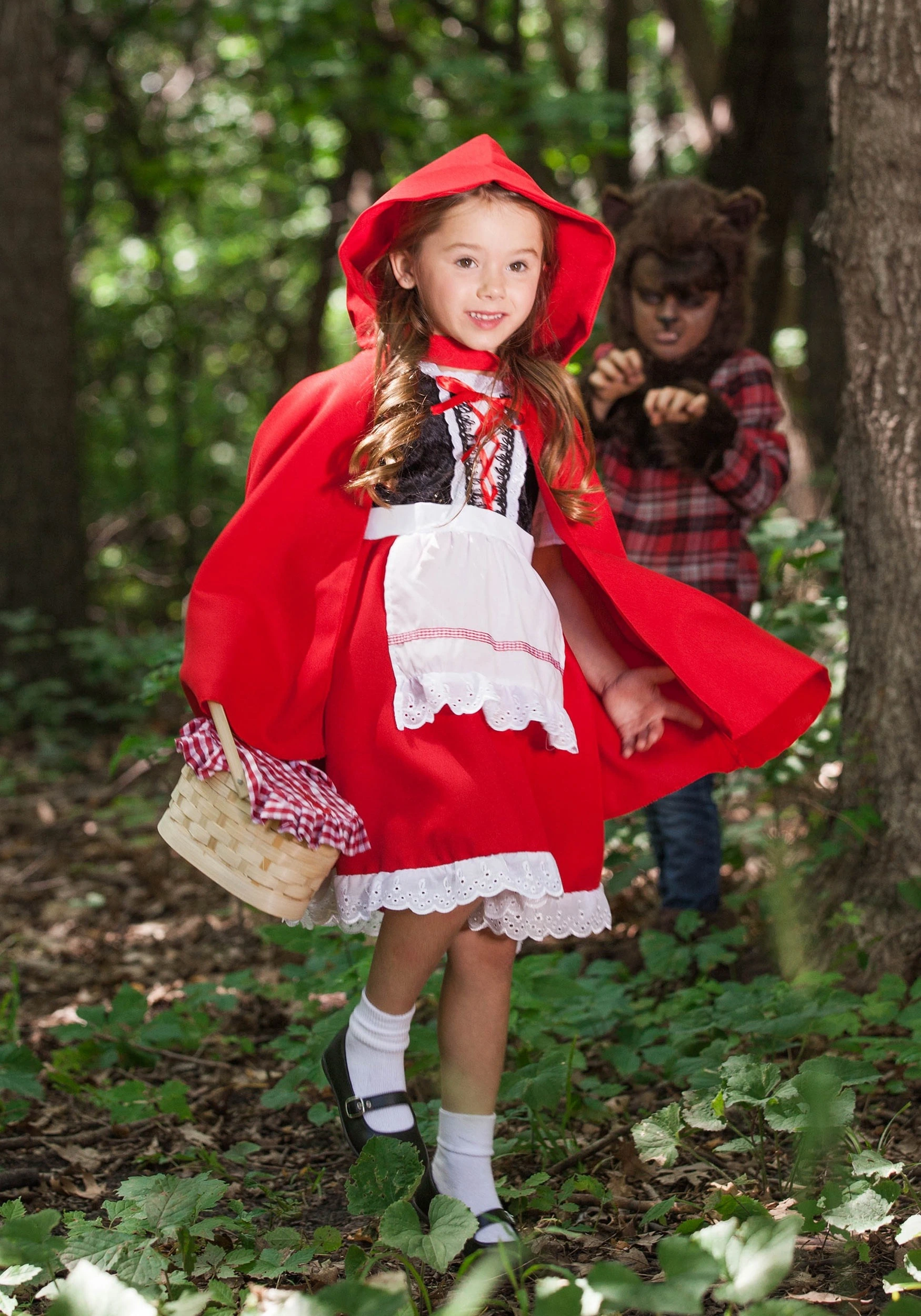 Fun Costumes Girls Deluxe Little Red Riding Hood Costume - Image 9