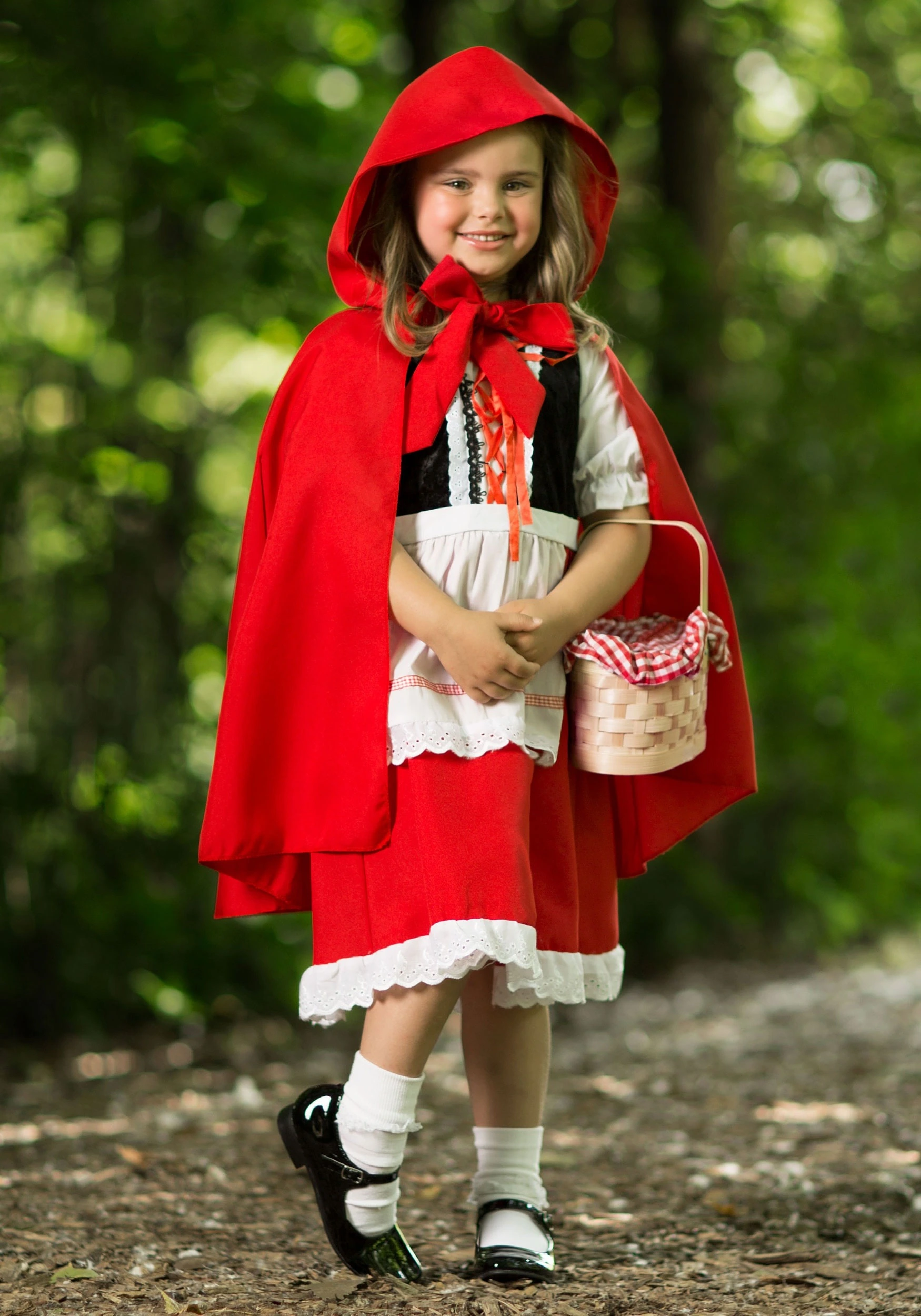 Fun Costumes Girls Deluxe Little Red Riding Hood Costume
