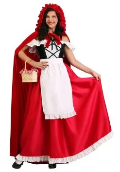 Fun Costumes Women's Plus Size Deluxe Red Riding Hood Costume