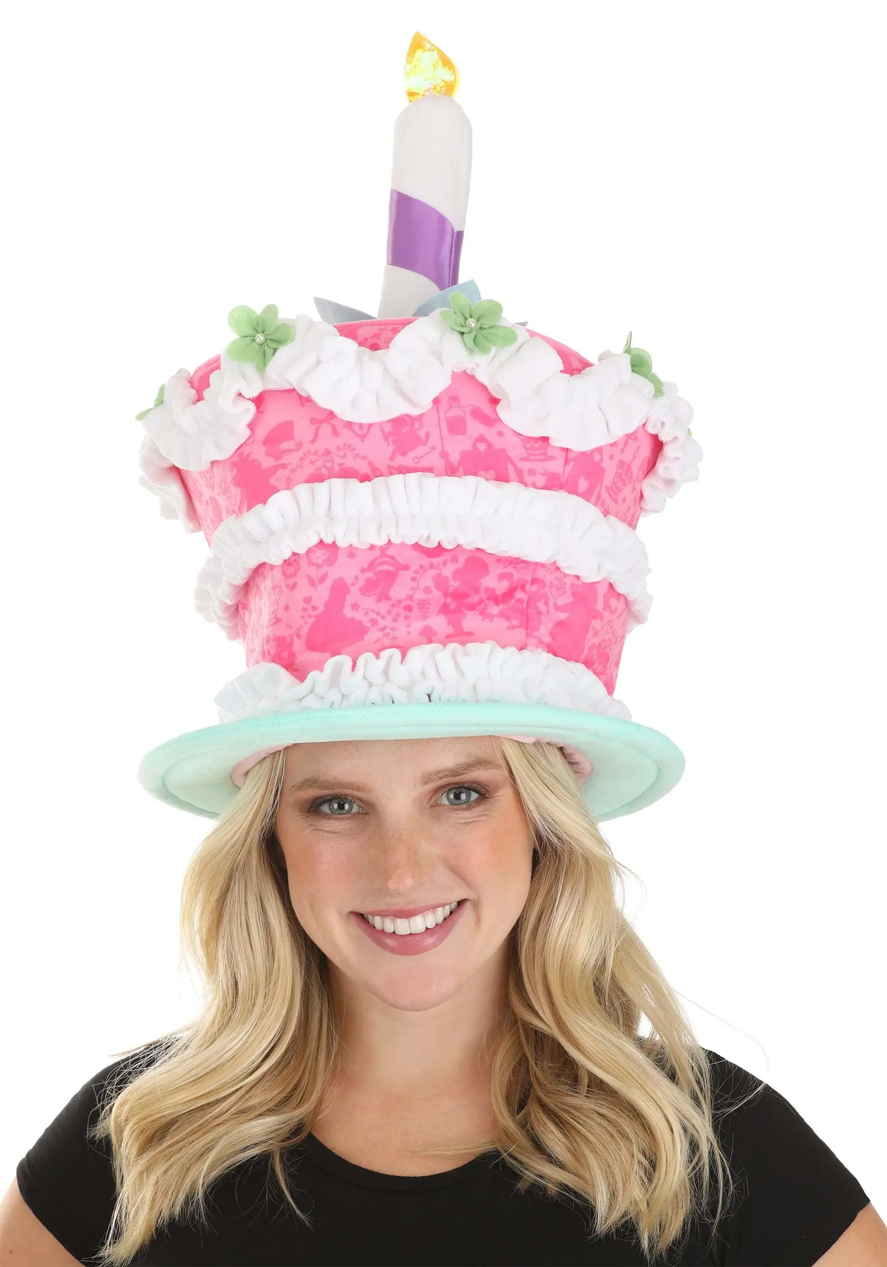 Elope Disney's Alice Unbirthday Cake Plush Costume Hat - Image 2