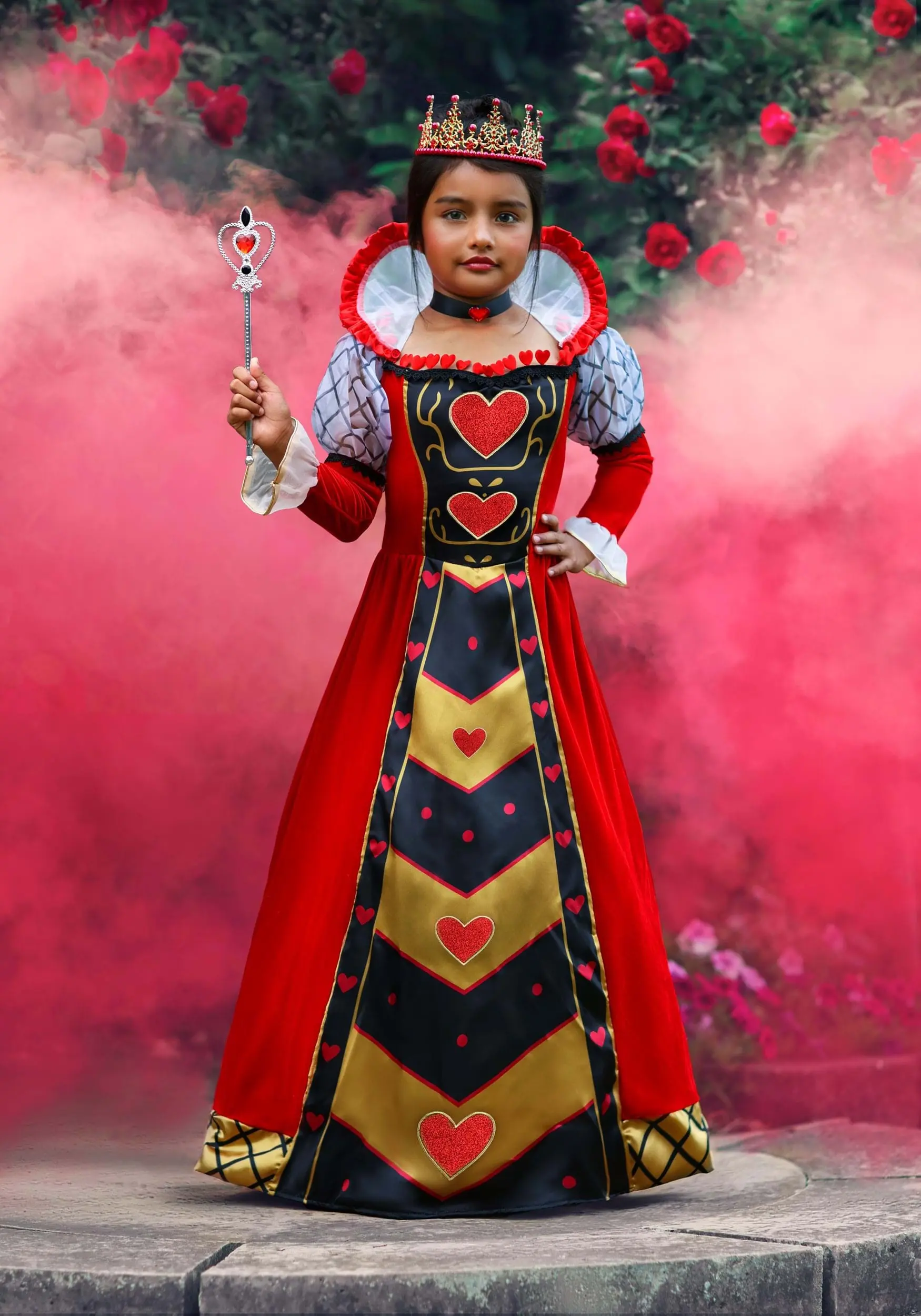 Suzhou Zhongsheng Imp & Exp Co., Ltd Premium Queen Of Hearts Costume For Girls