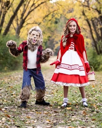 A Leading Role Premium Realistic Girls Red Riding Hood Costume - Image 16