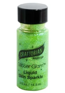 Graftobian GlitterGlam .5 Ounce Green Liquid Glitter Makeup