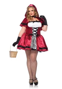 LEG AVENUE Gothic Red Riding Hood Plus Size Costume