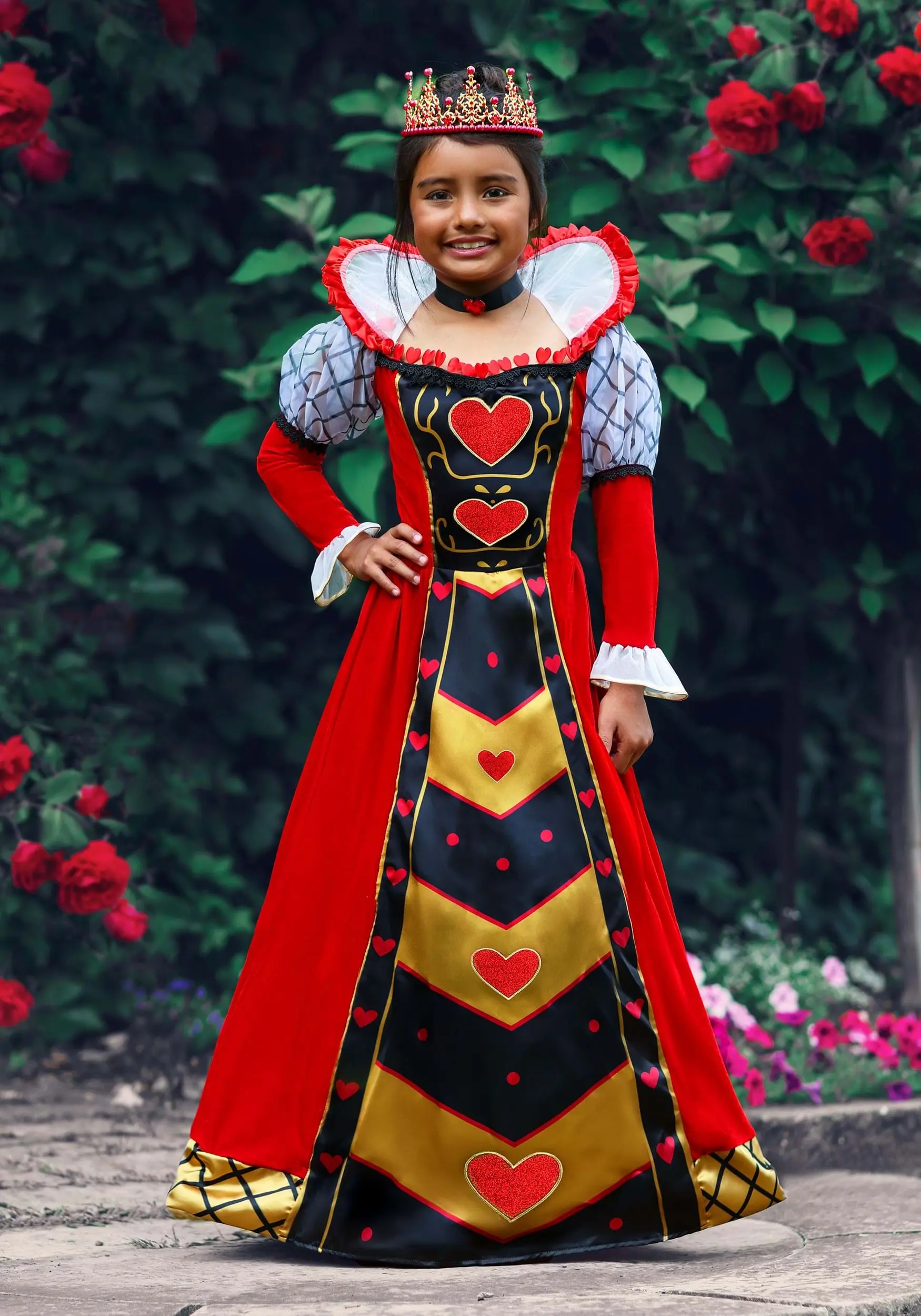 Suzhou Zhongsheng Imp & Exp Co., Ltd Premium Queen Of Hearts Costume For Girls - Image 2