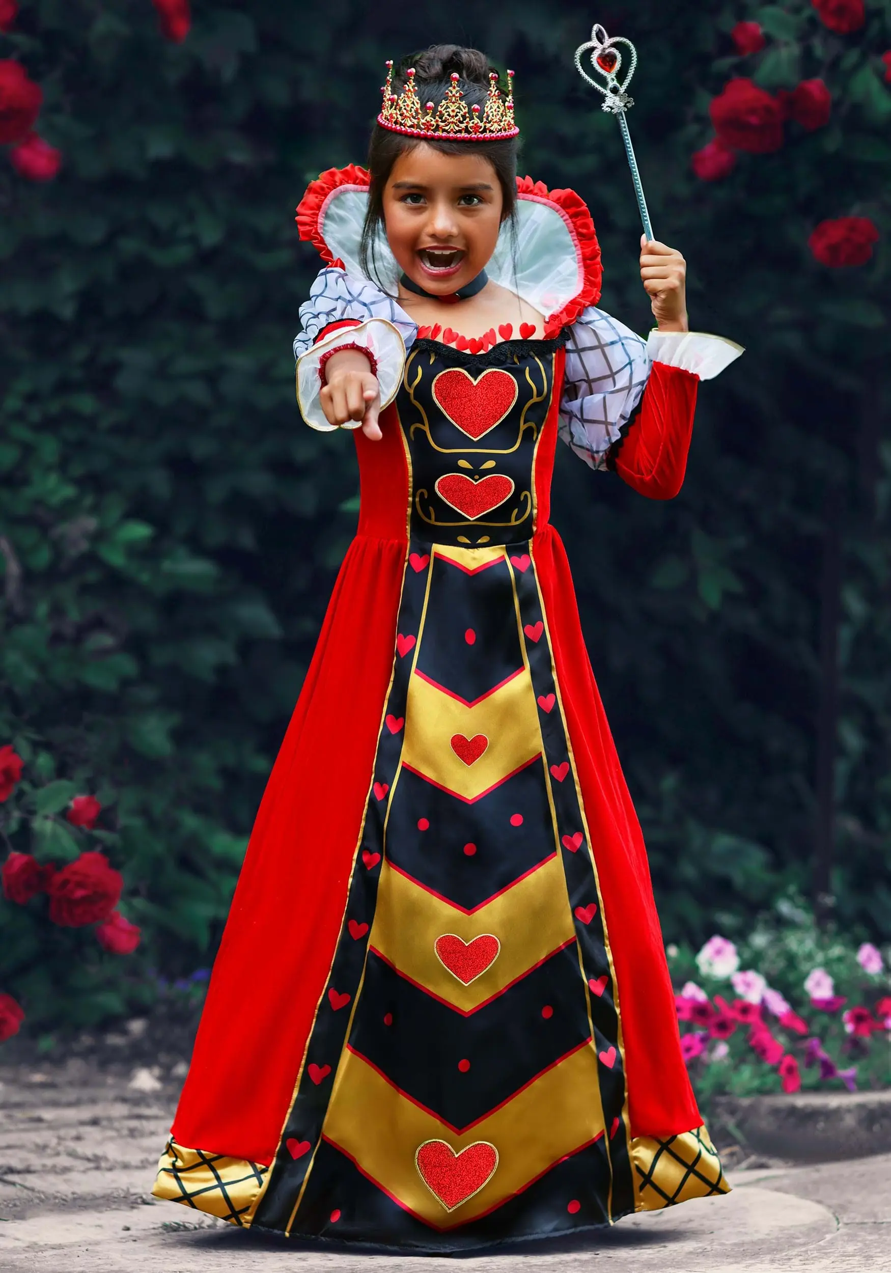 Suzhou Zhongsheng Imp & Exp Co., Ltd Premium Queen Of Hearts Costume For Girls - Image 3