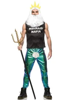 Seeing Red Men's Mermaid Mafia Costume