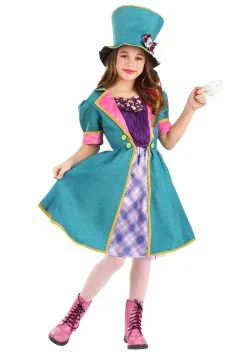Savvy Garments Girl's Mischievous Mad Hatter Costume
