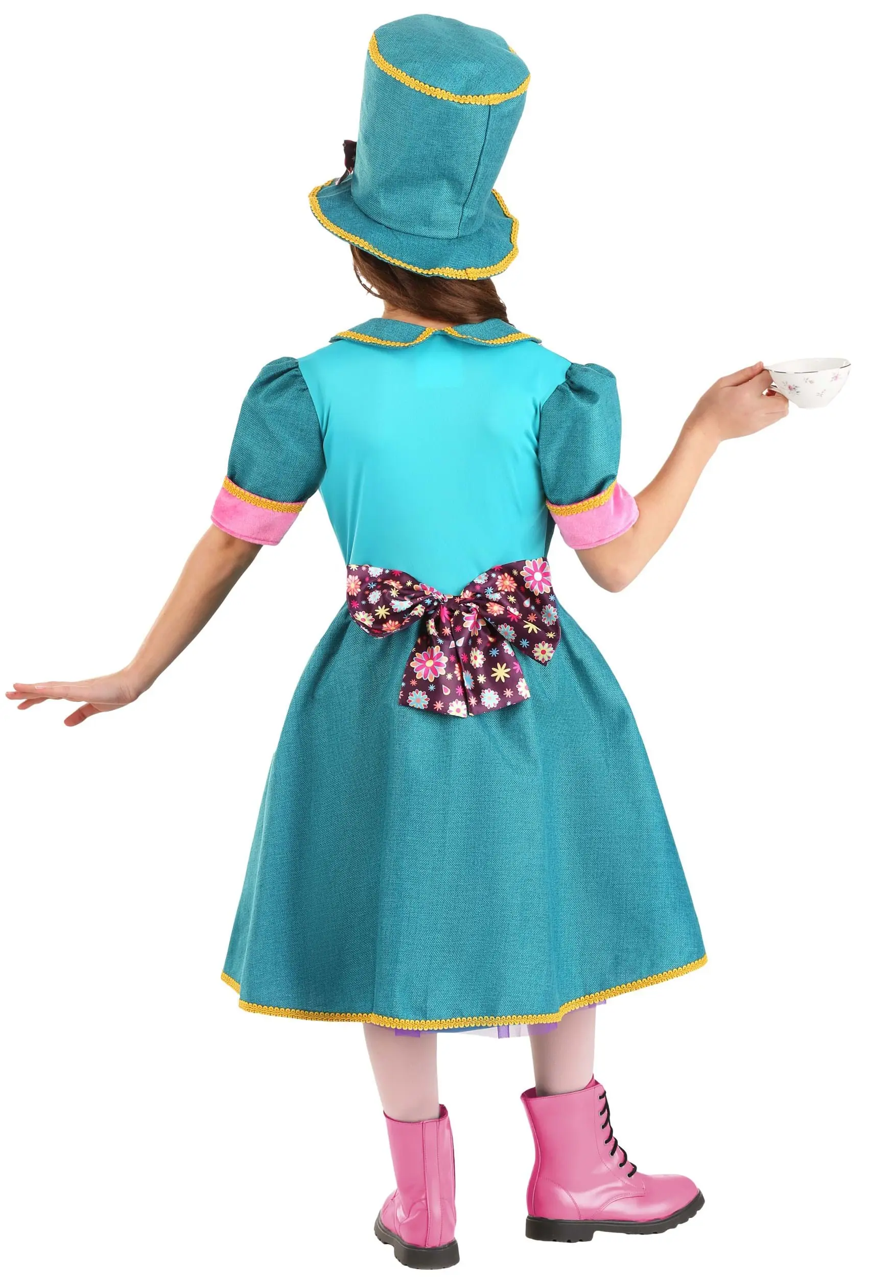 Savvy Garments Girl's Mischievous Mad Hatter Costume - Image 2