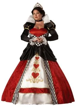 In Character Adult Plus Size Queen Of Hearts Costume