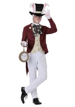 Fun Costumes Plus Size Men's White Rabbit Costume