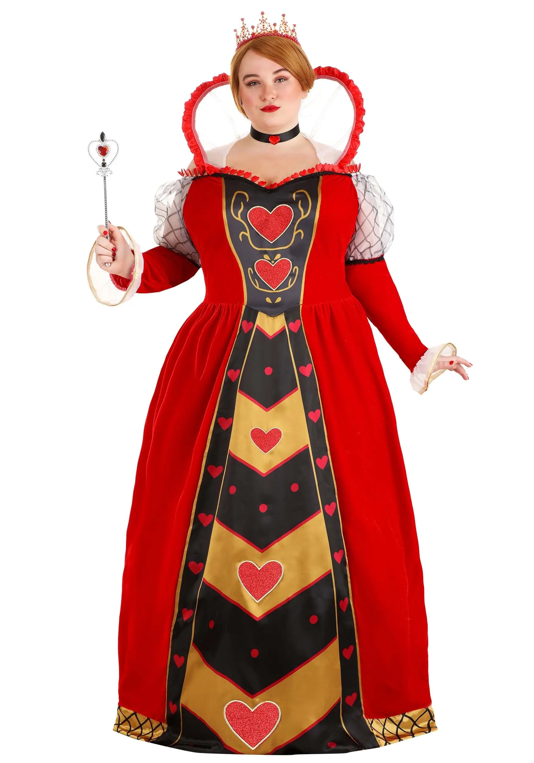 Suzhou Zhongsheng Imp & Exp Co., Ltd Women's Plus Size Premium Queen Of Hearts Costume