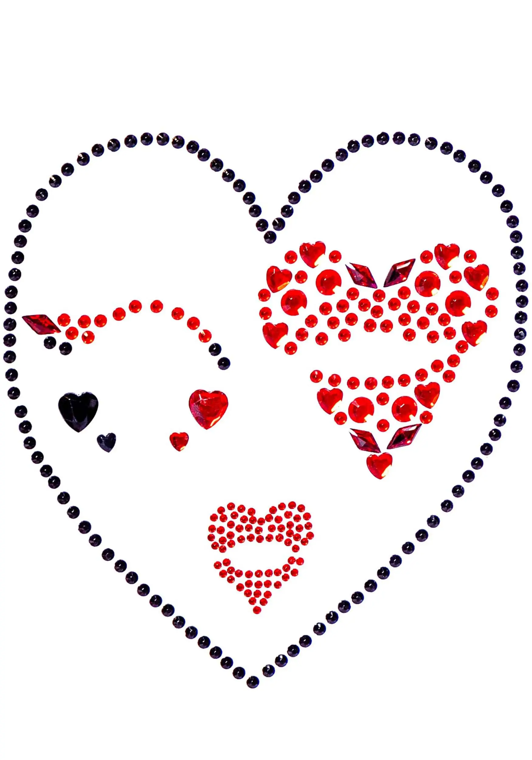 LEG AVENUE Queen Of Heart Face Jewel Costume Accessory Kit