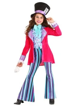 Armada Whimsical Mad Hatter Girl's Costume