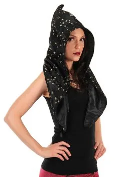 Elope Wizard Alchemy Hood Black And Stars