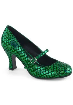 Pleasers USA, Inc. Green Mermaid Heels For Women