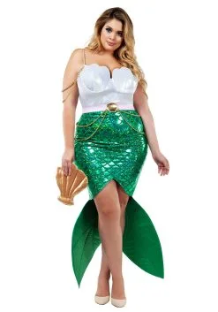 Starline, LLC. Plus Size Women's Alluring Sea Siren Mermaid Costume