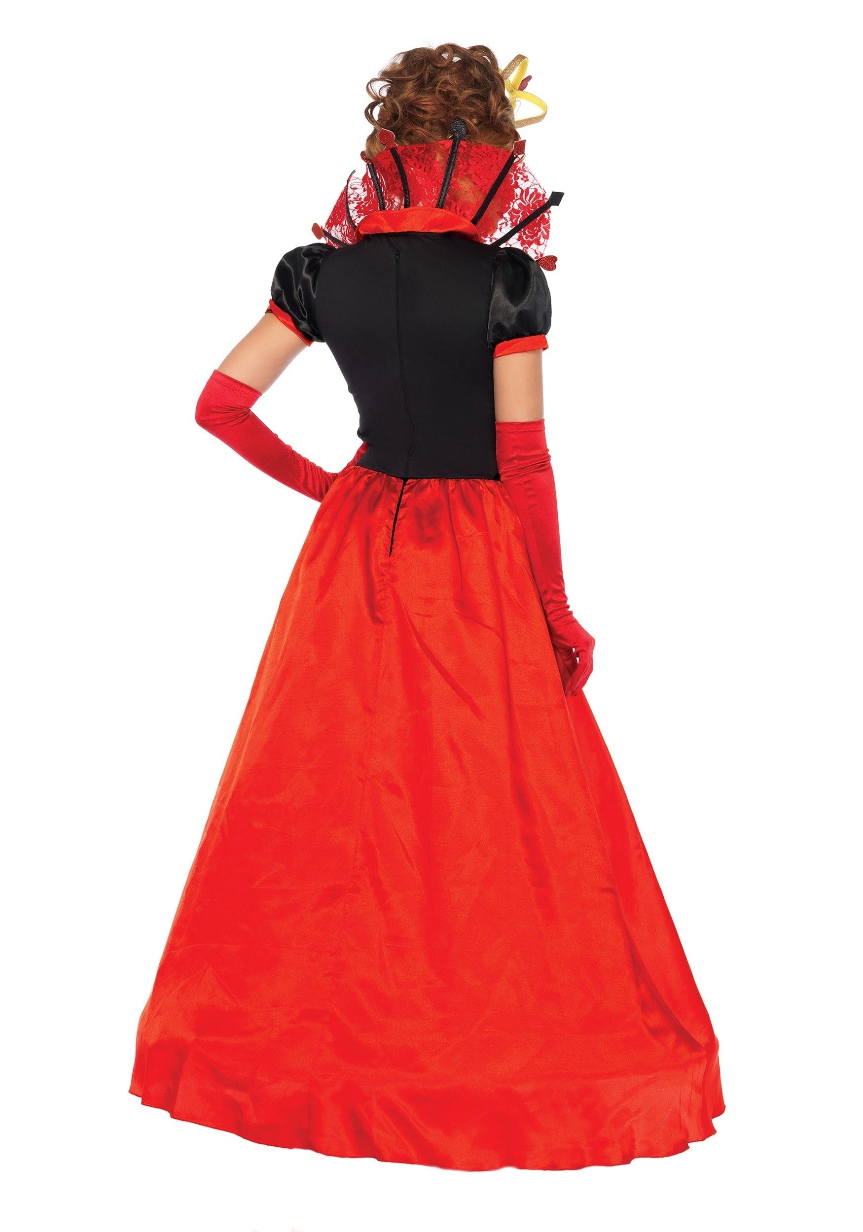 LEG AVENUE Womens Plus Size Deluxe Queen Of Hearts Costume - Image 2