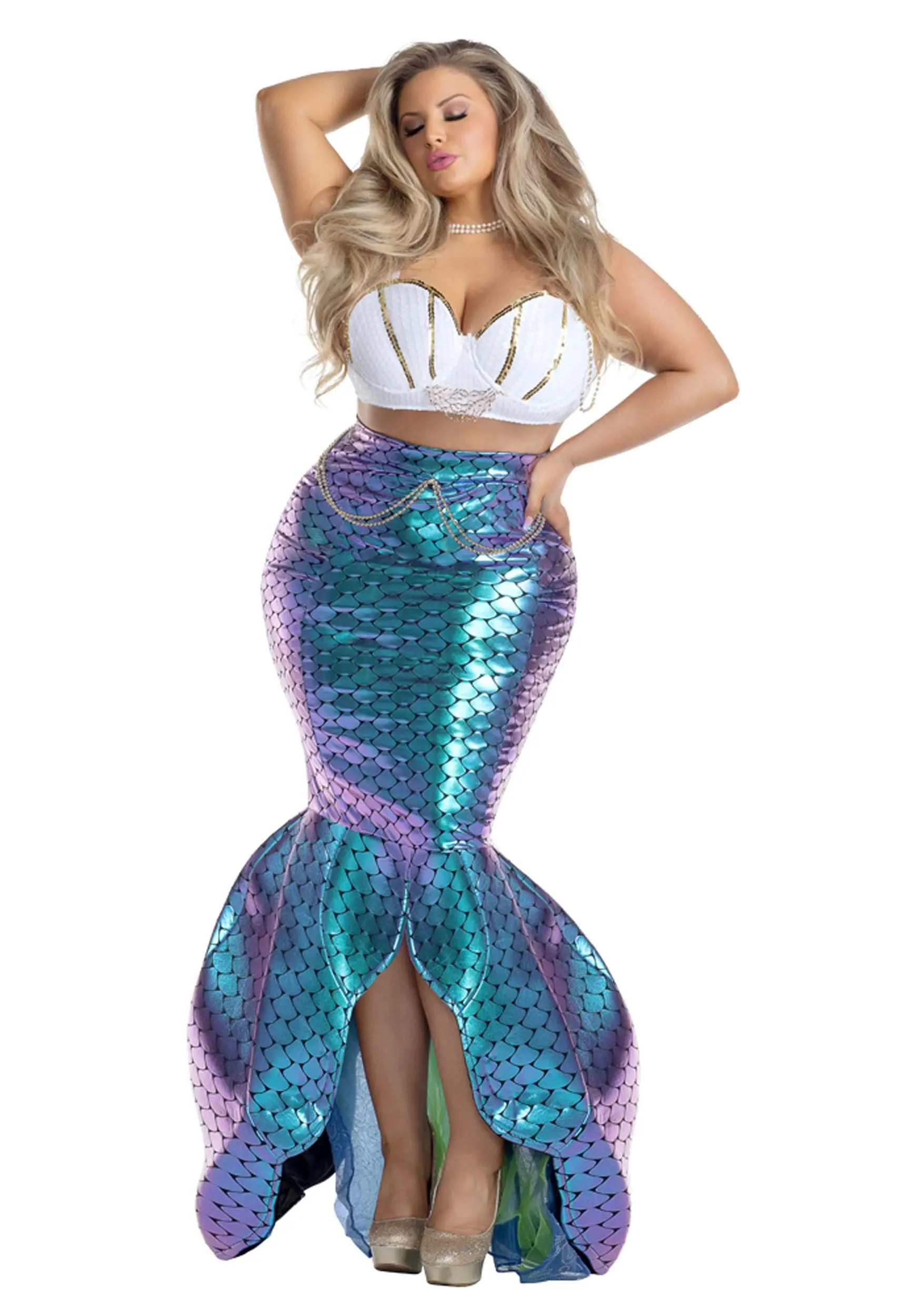 Party King Plus Size Under The Sea Mermaid Costume For Women