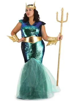Fun Costumes Sea Siren Plus Size Costume For Women