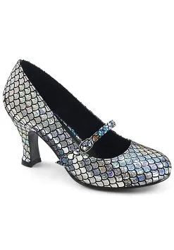 Pleasers USA, Inc. Silver Mermaid Heels For Women