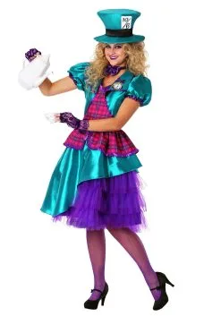 LF Products Pte. Ltd. Teal Hatter Costume For Women